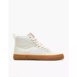 Globe Los Angered II Hi-Top Trainers - Organic White - Organic Cotton & Vegan Friendly