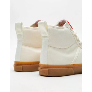 Globe Los Angered II Hi-Top Trainers - Organic White - Organic Cotton & Vegan Friendly