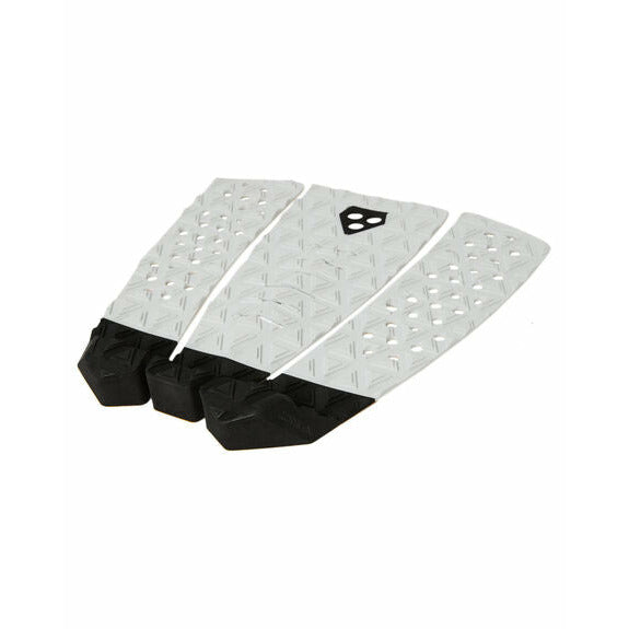 Gorilla Grip Surfboard Traction Tailpad - Tres White / Black