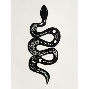 Black Mountain Print - Serpent - A4