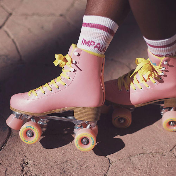 Impala Quad Rollerskates - Pink / Yellow (Final size EU36)