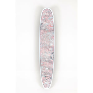 Indio 'Log Machine' Longboard by Pukas - Endurance Epoxy - Grey Swirl Effect - 9'6"