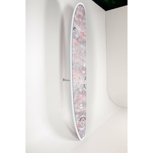 Indio 'Log Machine' Longboard by Pukas - Endurance Epoxy - Grey Swirl Effect - 9'6"