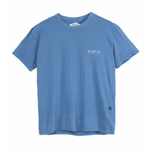 KAVU 'Busy' Organic T-Shirt - Atlantic Blue (Last size S)
