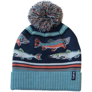 Kavu 'Herschel' Jacquard Knit Pom Beanie - Go Fish