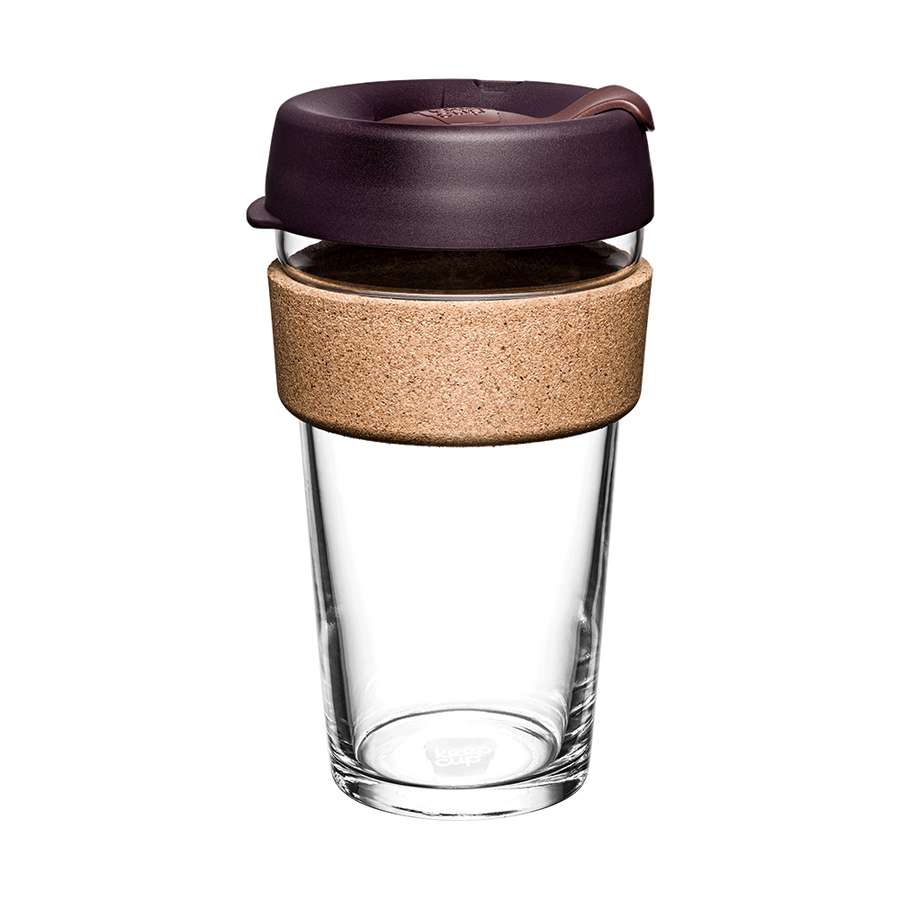 KeepCup 'Brew' 16oz Reusable Coffee Cup - CORK Band - Alder