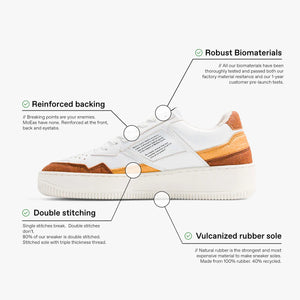 MoEa Bio-Sneakers - Pineapple Tricolour