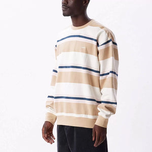 OBEY Ender Stripe Crew - Irish Cream