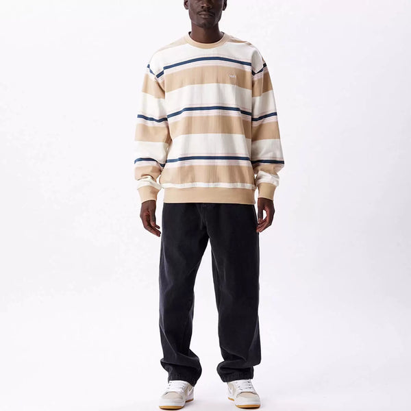 OBEY Ender Stripe Crew - Irish Cream
