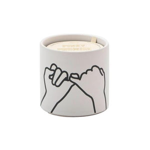 Paddywax Impressions Ceramic Candle 5.75 oz - Pinky Promise