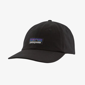 Patagonia 'P-6 Label' Trad Cap - Organic Cotton & NetPlus® - Black