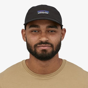 Patagonia 'P-6 Label' Trad Cap - Organic Cotton & NetPlus® - Black