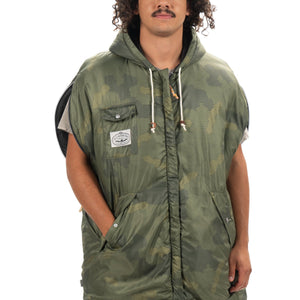 Poler Reversible Napsack - Black / Furry Camo