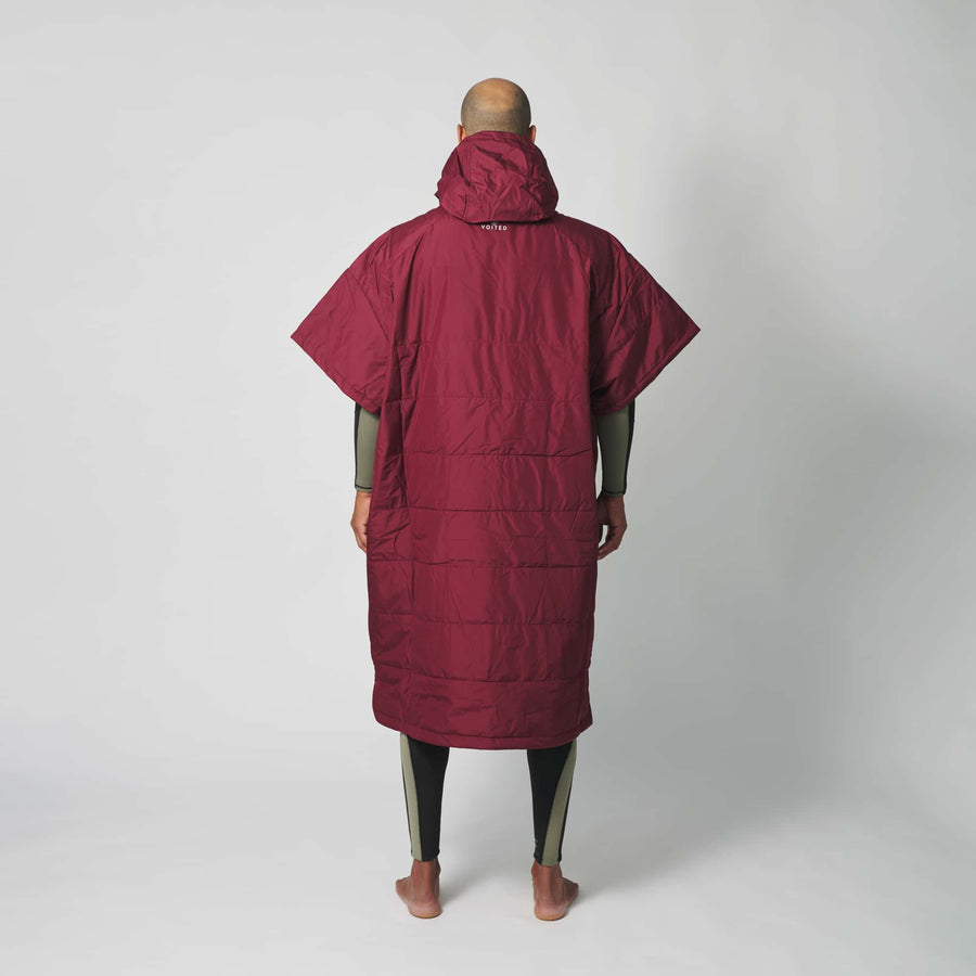Voited Outdoor Poncho - Cardinal