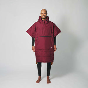 Voited Outdoor Poncho - Cardinal