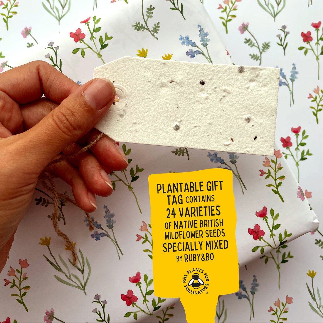 Ruby & Bo 'Wildflower' Recycled Gift Wrap & Plantable Tag Set – Hiatus ...