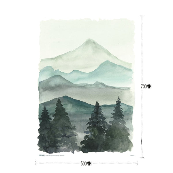 Ruby & Bo 'Winter Forest' Recycled Gift Wrap & Plantable Tag Set