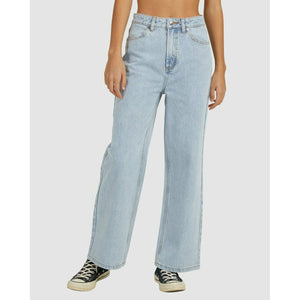 RVCA Coco Wide Leg Denim Jeans - Light Vintage Wash