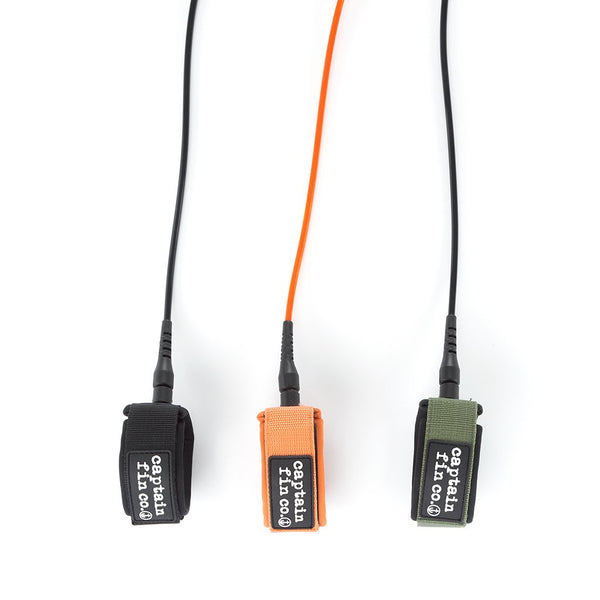 Captain Fin Shred Cord Standard Longboard Leash 9' - Army Green
