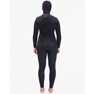 Billabong Women's Synergy 5/4mm Hooded Wetsuit - Wild Black