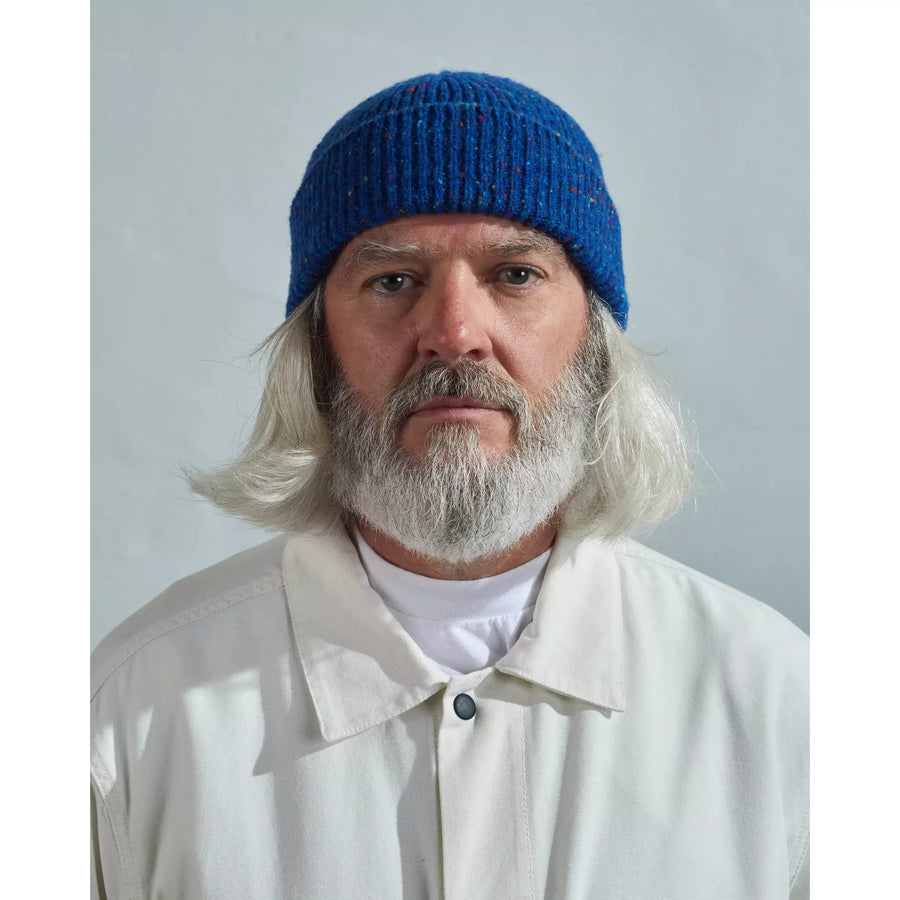 USKEES 'DONEGAL MERINO WOOL' BEANIE - ULTRA BLUE - #4003