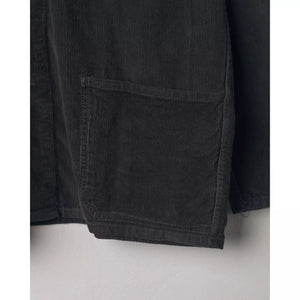 USKEES #3001 Buttoned Organic Cord Overshirt - Faded Black