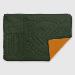 Voited Recycled Ripstop Outdoor PillowBlanket - Tree Green / Desert