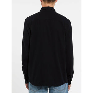 Volcom 'Caden' Long Sleeve Shirt - Solid Black