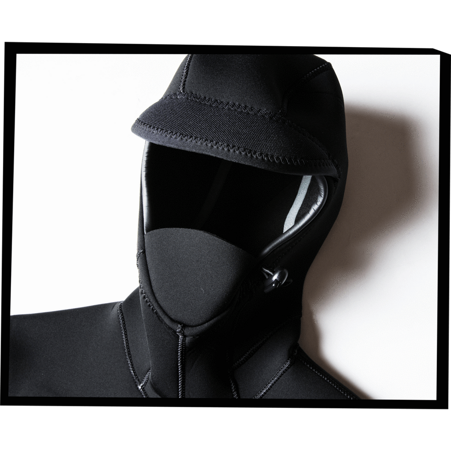 Volcom 'Modulator' Premium Hooded Chest Zip Wetsuit 4/3mm - Black