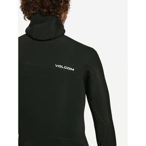 Volcom 'Modulator' Premium Hooded Chest Zip Wetsuit 4/3mm - Black