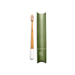 Truthbrush Bamboo Toothbrush / Med Bristles Cloud White